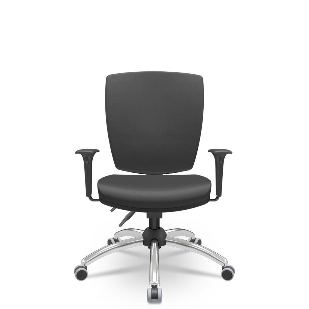 Cadeira Altrix Espaldar Alto Vinil Preto - 1