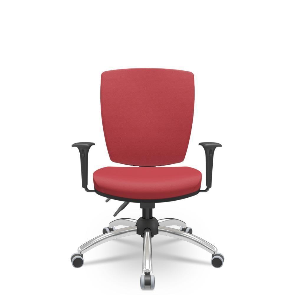 Cadeira Altrix Espaldar Alto Vinil Vermelho - 1