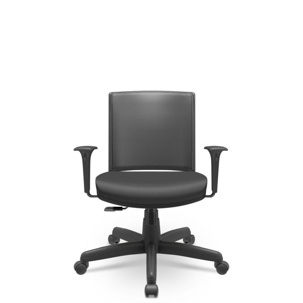 Cadeira Audiplax Giratória Vinil Preto Relaxplax - 1