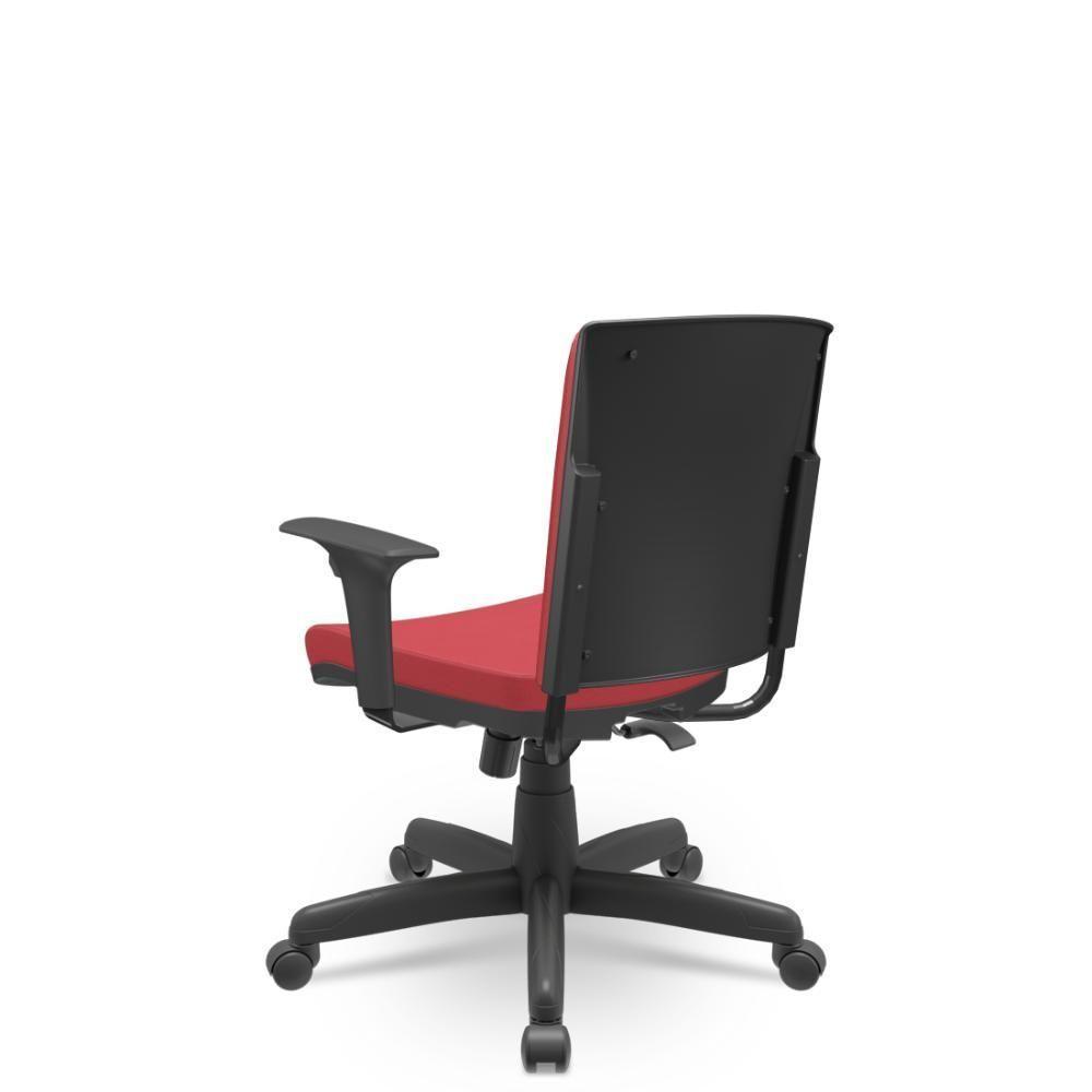 Cadeira Audiplax Giratória Vinil Vermelho Relaxplax - 2