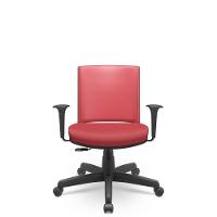 Cadeira Audiplax Giratória Vinil Vermelho Relaxplax - 1