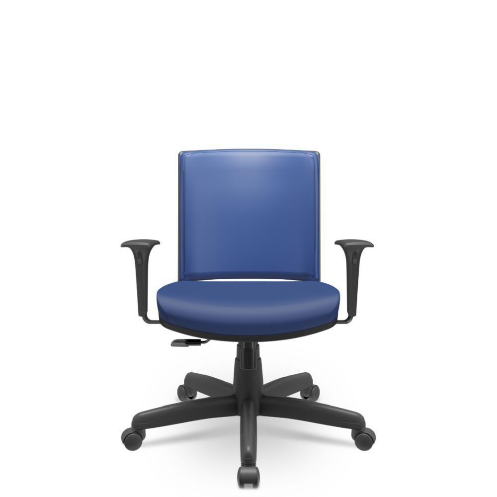 Cadeira Audiplax Giratória Vinil Azul Relaxplax - 1