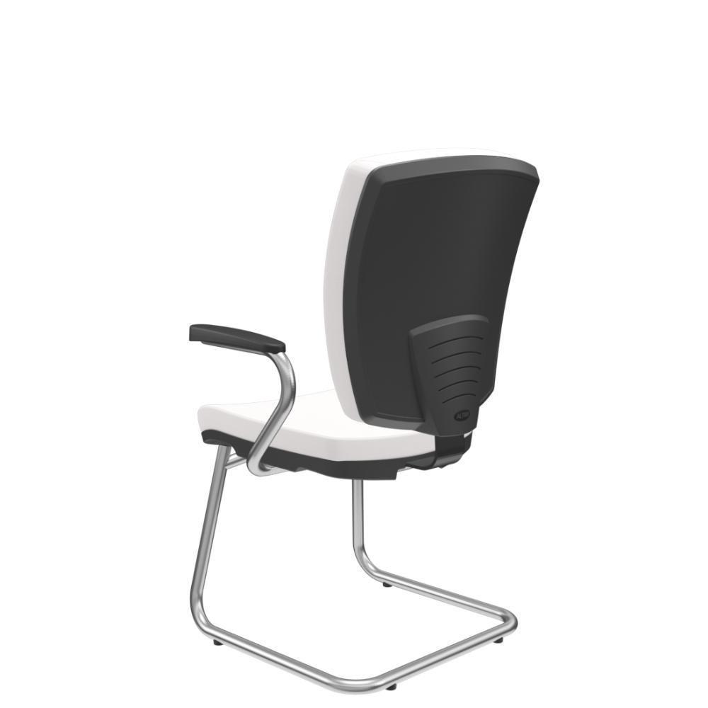 Cadeira Altrix Aproximação Espaldar Alto Vinil Branco - 2