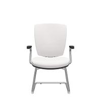 Cadeira Altrix Aproximação Espaldar Alto Vinil Branco - 1