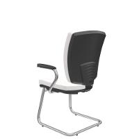 Cadeira Altrix Aproximação Espaldar Alto Vinil Branco - 2