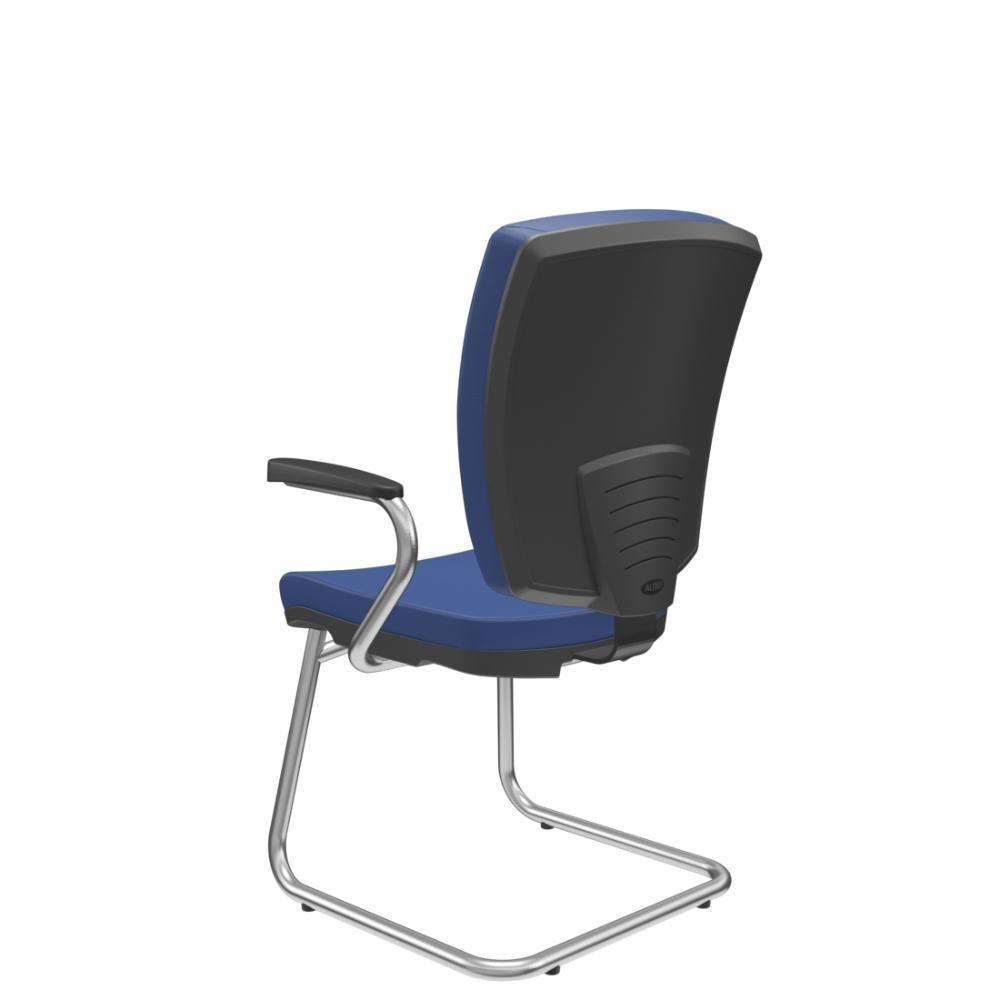 Cadeira Altrix Aproximação Espaldar Alto Vinil Azul - 2