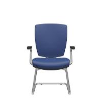 Cadeira Altrix Aproximação Espaldar Alto Vinil Azul - 1