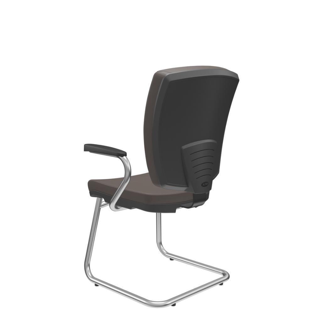 Cadeira Altrix Aproximação Espaldar Alto Vinil Café - 2