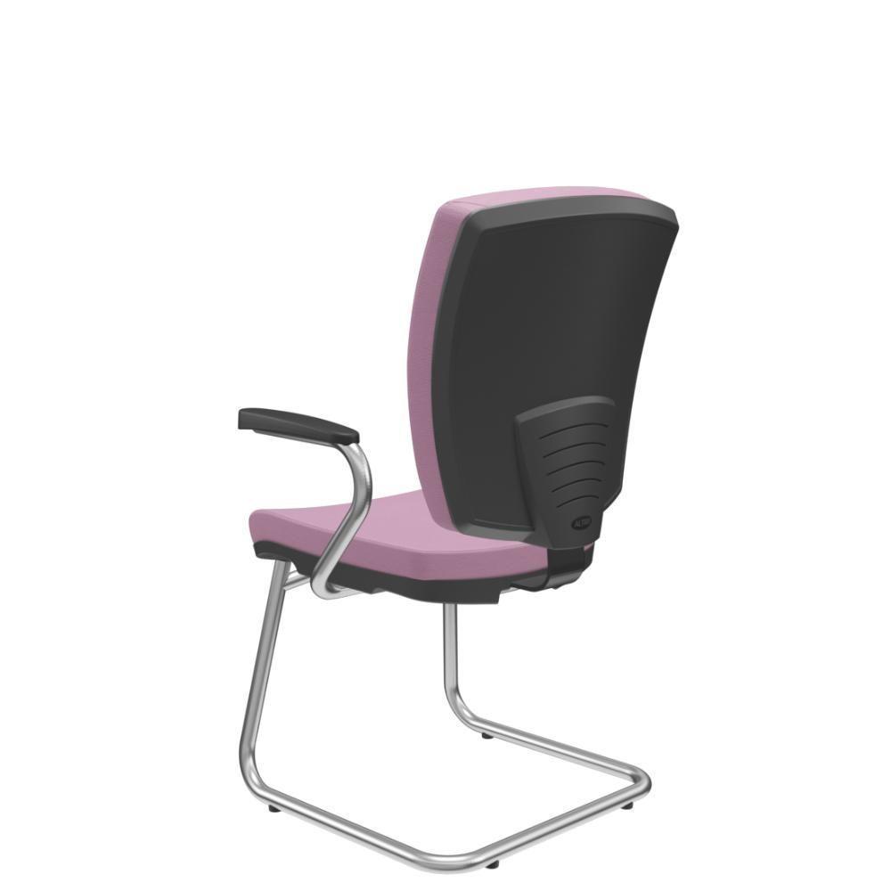 Cadeira Altrix Aproximação Espaldar Alto Vinil Lilás - 2