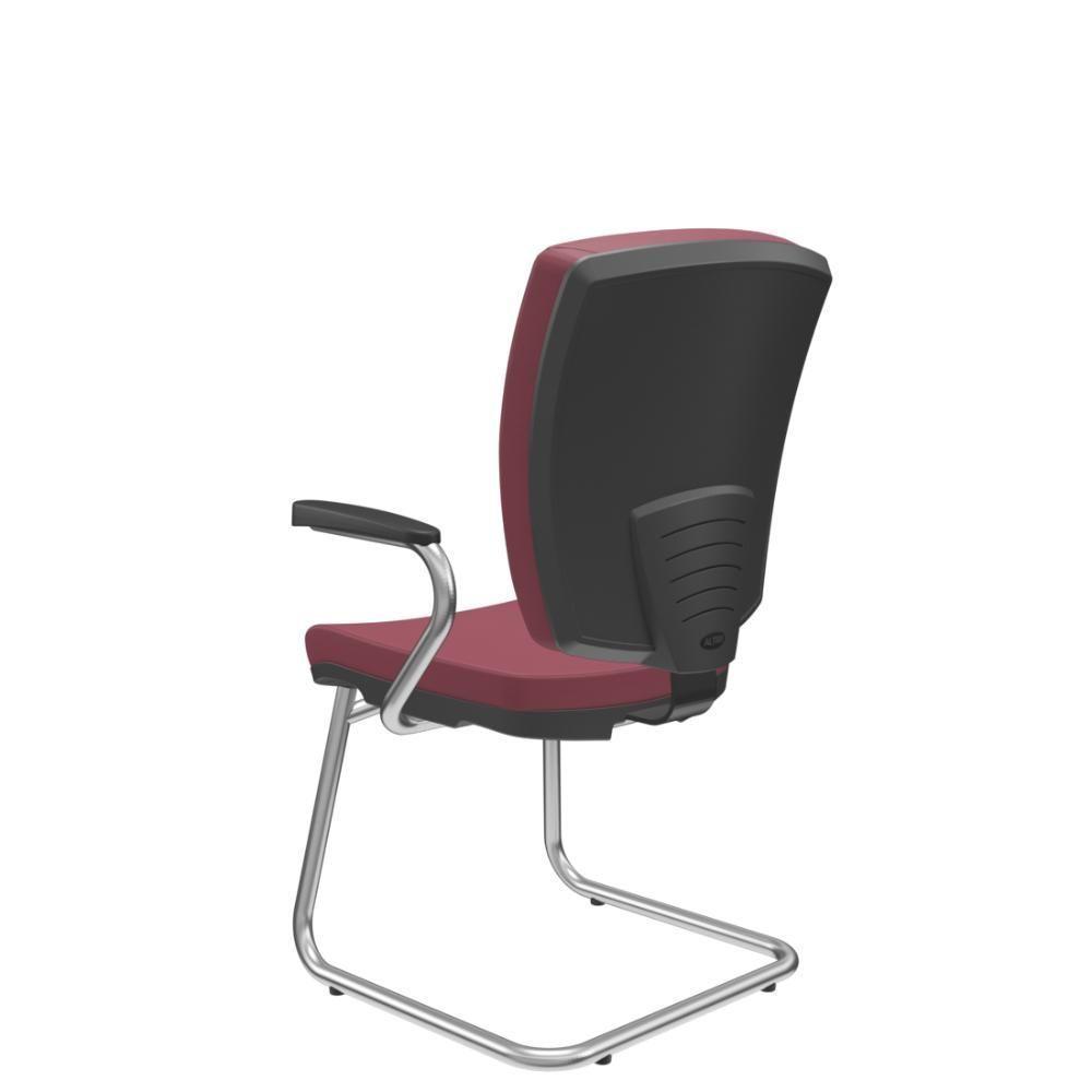 Cadeira Altrix Aproximação Espaldar Alto Vinil Vinho - 2