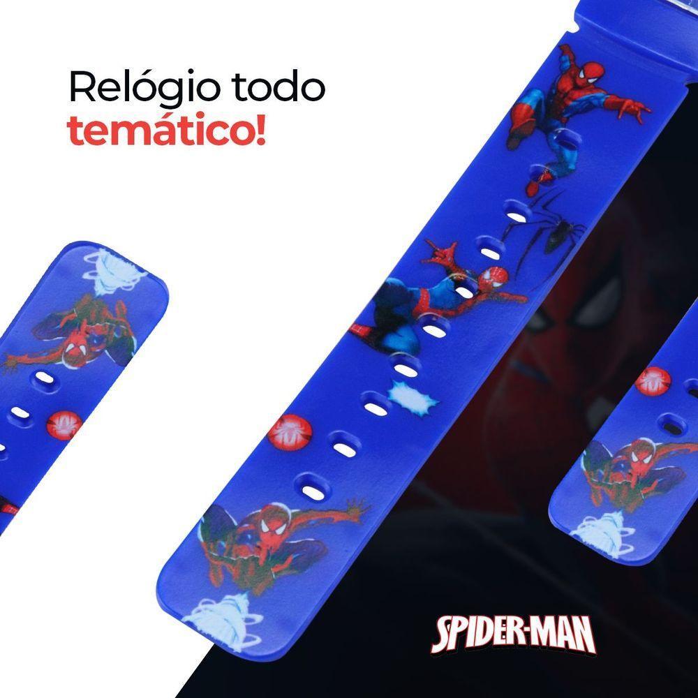 Relogio Homemaranha Led Infantil Digital Silicone + Caixa - 3