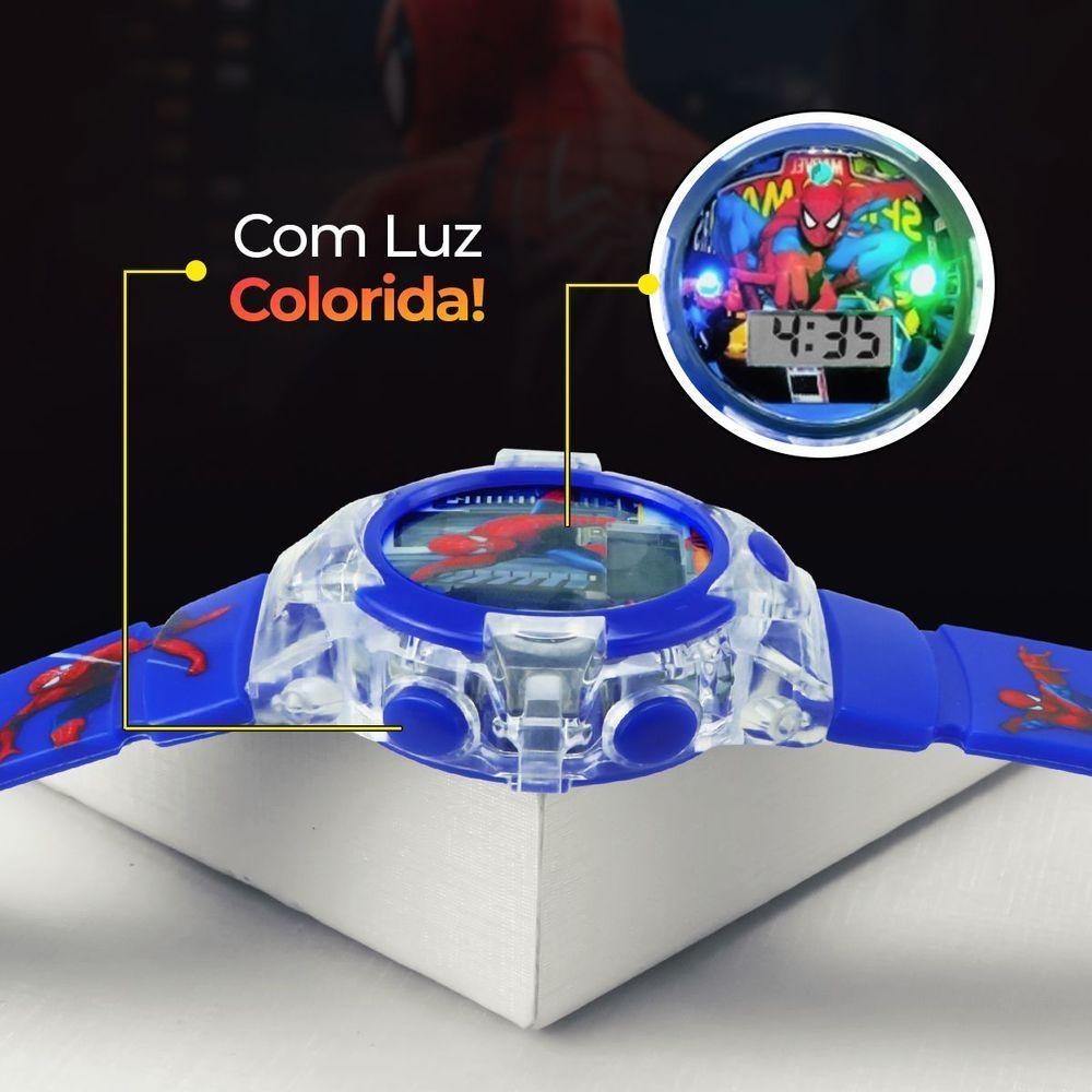 Relogio Homemaranha Led Infantil Digital Silicone + Caixa - 4