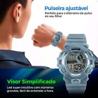 Relogio Infantil Digital Criança Silicone Menino + Caixa