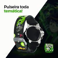 Relogio Digital Led Ben10 Infantil Preto Silicone + Caixa - 3