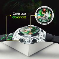Relogio Digital Led Ben10 Infantil Preto Silicone + Caixa