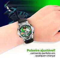 Relogio Digital Led Ben10 Infantil Preto Silicone + Caixa - 5