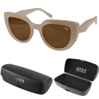 Oculos Sol Social Case Vintage Proteção Uv Praia Feminino