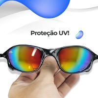 Oculos Sol Masculino Lupa Praia Proteção Uv + Case Original