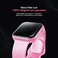 Relogio Digital Infantil Rosa + Oculos Proteção Uv + Caixa Kids Barbie Ajustavel Silicone Barbie - 5