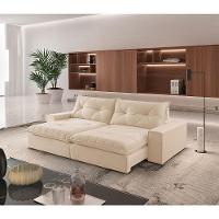 Sofá Hall Linho Dois Módulos De 80cm B25cm Meu Sofá Online A294 Linho Creme - 6