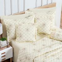 Kit Cobre Leito Colcha Nuance Queen 06 Peças Percal 200 Fios 100% Algodão Bordado - Vanilla - 3