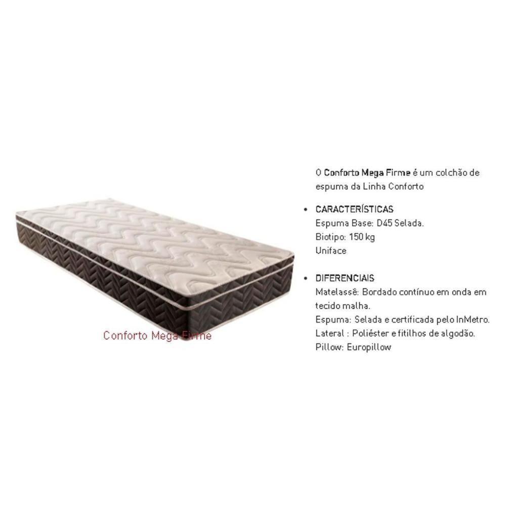 Colchão Viúva Anatômico D45 / Conforto Mega Firme Euro Pillow (128x188x25) - Paropas - 4