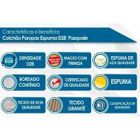 Conjunto Box Baú Queen: Colchão Espuma Paropas D28 Pasquale Black + Base CRC Suede Black (158x198)