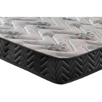 Conjunto Box Baú Solteiro: Colchão Espuma Paropas D45 Pasquale Wave Black + Base CRC Suede Black (88x188) - 6