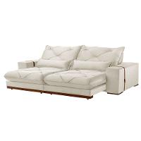 Sofá Turim Linho 02 Módulos De 100cm B25cm Meu Sofá Online A302 Linho Branco - 2