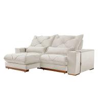 Sofá Turim Linho 02 Módulos De 100cm B25cm Meu Sofá Online A302 Linho Branco - 5