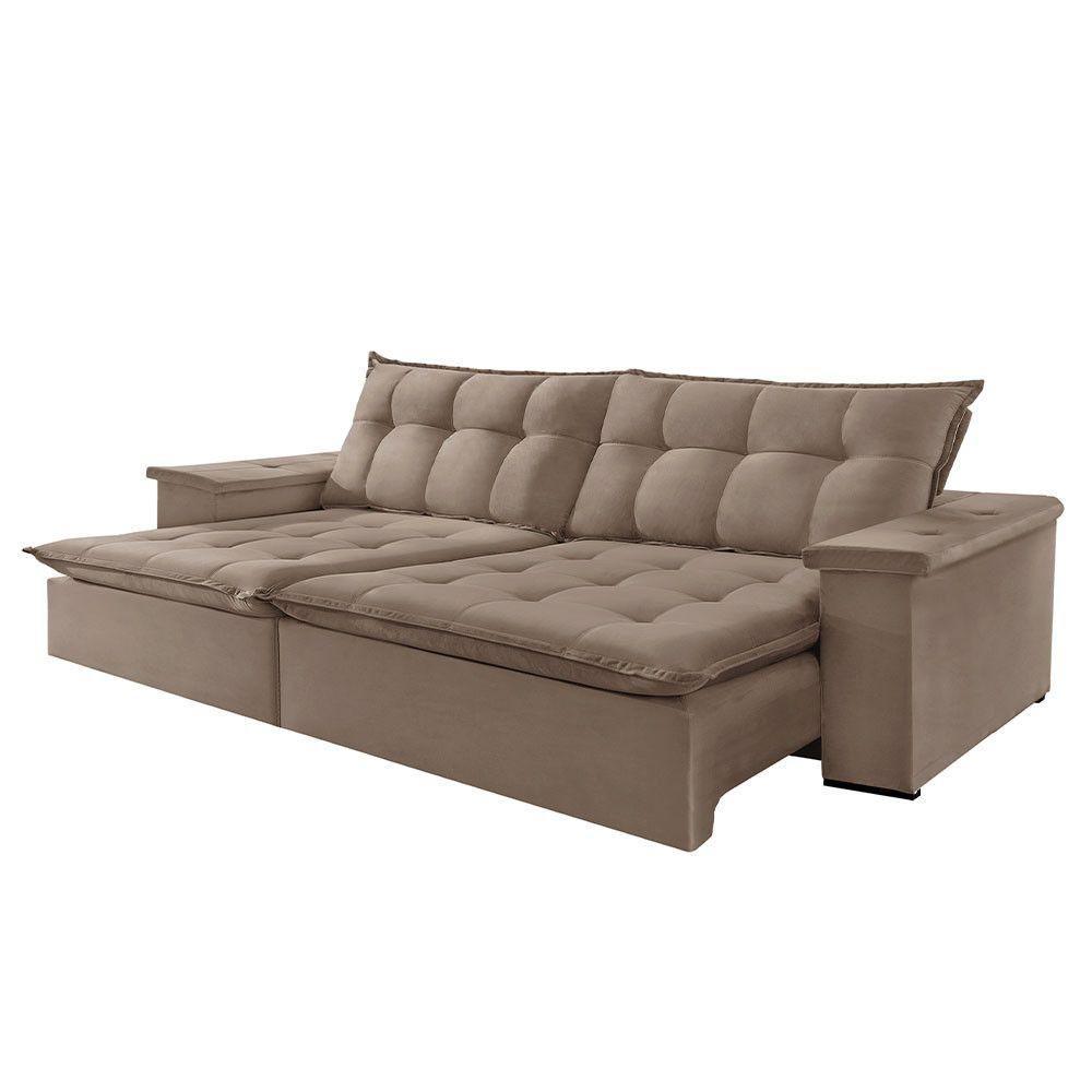 Sofá Estilo Veludo 2 Módulos De 80cm B25cm Meu Sofá Online B002 Veludo Capuccino - 2