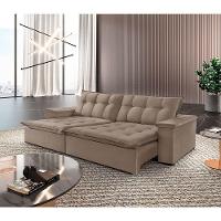 Sofá Estilo Veludo 2 Módulos De 80cm B25cm Meu Sofá Online B002 Veludo Capuccino - 1