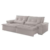 Sofá Parma Veludo 02 Módulos De 100m B25cm Meu Sofá Online B026 Veludo Prata - 3