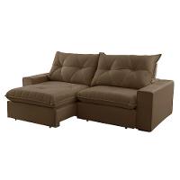 Sofá Hall Veludo Dois Módulos De 90cm B25cm Meu Sofá Online B016 Veludo Marrom - 3