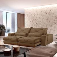 Sofá Turim Veludo 02 Módulos De 80cm B25cm Meu Sofá Online B016 Veludo Marrom - 1