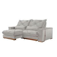 Sofá Turim Veludo 02 Módulos De 120cm B25cm Meu Sofá Online B026 Veludo Prata