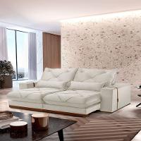 Sofá Turim Linho 02 Módulos De 120cm B25cm Meu Sofá Online A302 Linho Branco - 1