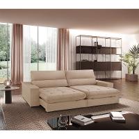 Sofá Aspem Linho 02 Módulos De 120cm B25cm Meu Sofá Online A226 Linho Bege - 1