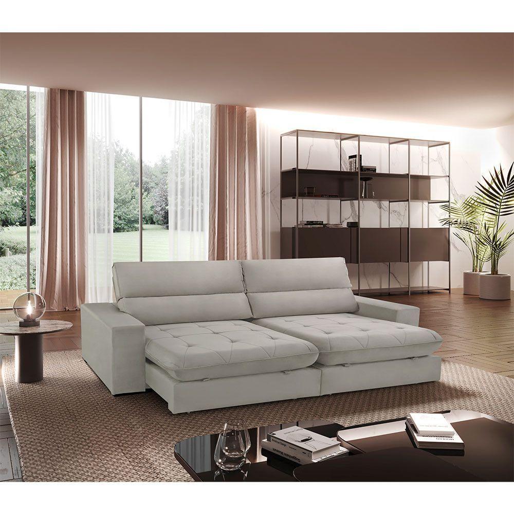 Sofá Aspem Veludo 02 Módulos De 120cm B25cm Meu Sofá Online B026 Veludo Prata - 1