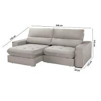 Sofá Aspem Veludo 02 Módulos De 120cm B25cm Meu Sofá Online B026 Veludo Prata