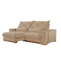 Sofá Turim Linho 02 Módulos De 100cm B25cm Meu Sofá Online A226 Linho Bege - 3