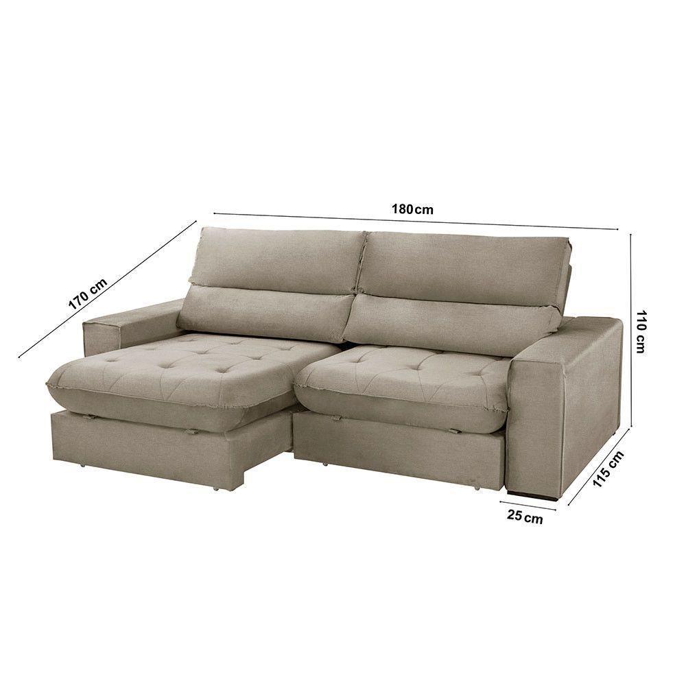 Sofá Aspem Veludo 02 Módulos De 90cm B25cm Meu Sofá Online B002 Veludo Capuccino - 5