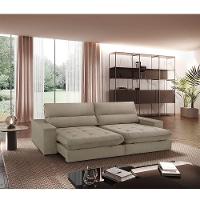 Sofá Aspem Veludo 02 Módulos De 90cm B25cm Meu Sofá Online B002 Veludo Capuccino - 1