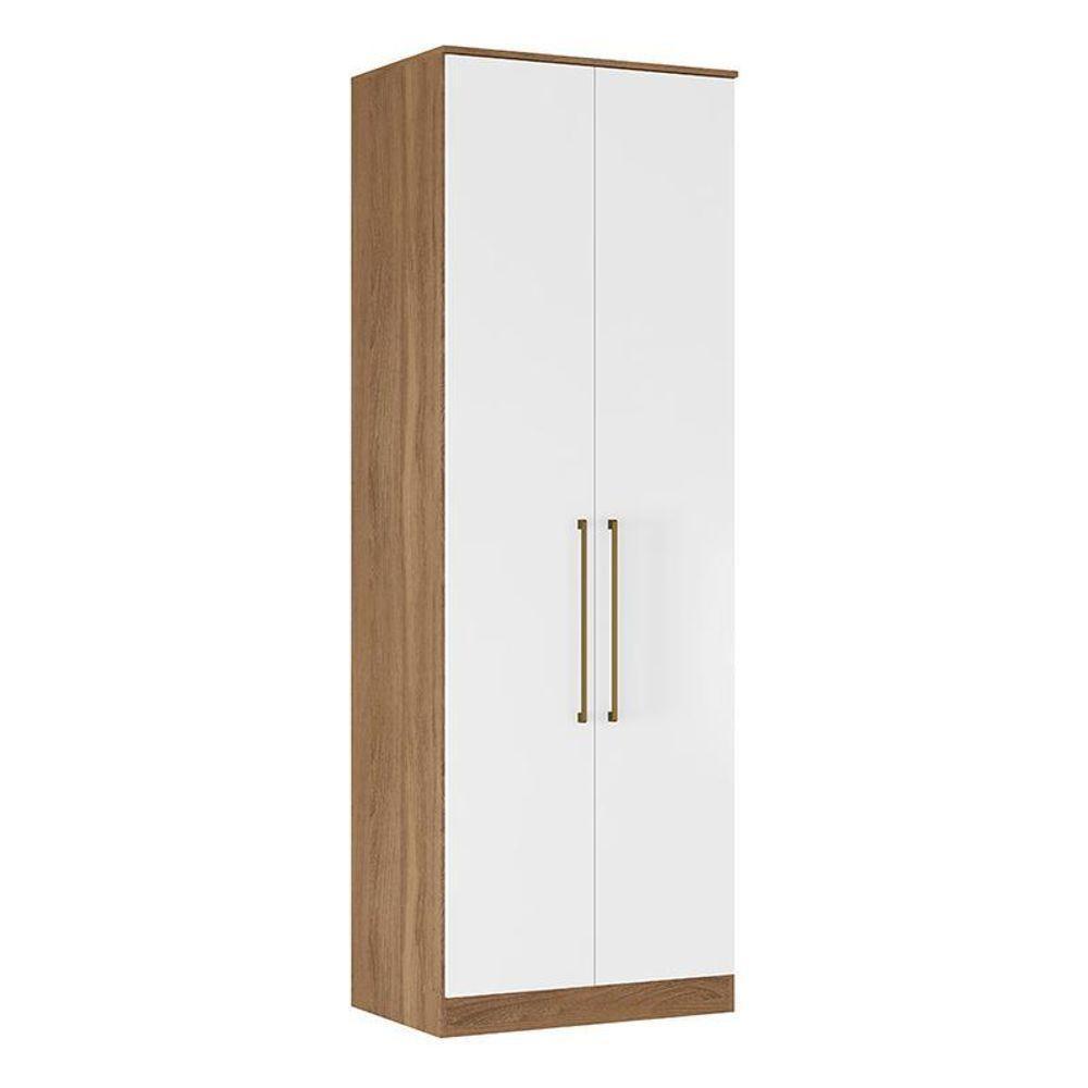 Guarda Roupa Modulado Irlanda 2 Portas Amêndola-branco - Demartêz Amêndola-branco - 1
