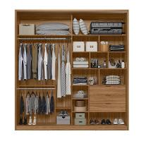 Guarda Roupa Casal Belga 2 Portas Deslizantes Amêndola Com 8 Espelhos - Demartêz Amêndola - 3