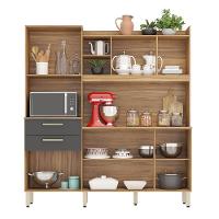 Cozinha Compacta Select 6 Portas E 2 Gavetas Amêndola-grafito - Demóbile Amêndola-grafito - 3