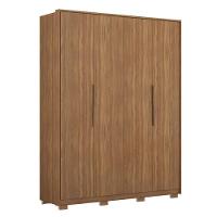 Guarda Roupa Casal Attore 4 Portas Amêndola Com Pés - Demartêz Amêndola - 1