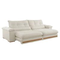 Sofá Dubai Linho 02 Módulos De 120 Cm B25 Cm Meu Sofá Online A302 Linho Branco - 3