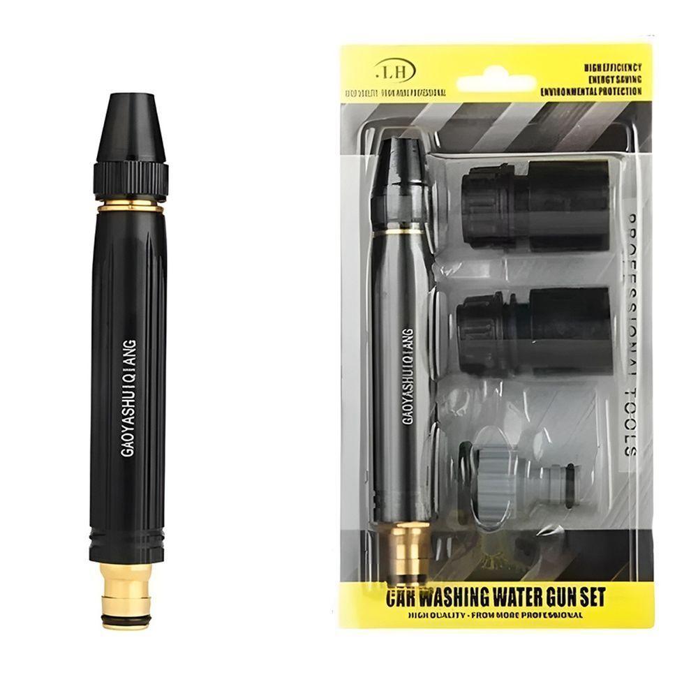 Bico De Mangueira De Alumínio Com Alta Pressão Anti Vazamento Lavar Carro Quintal 3 Tipos De Jatos - 2