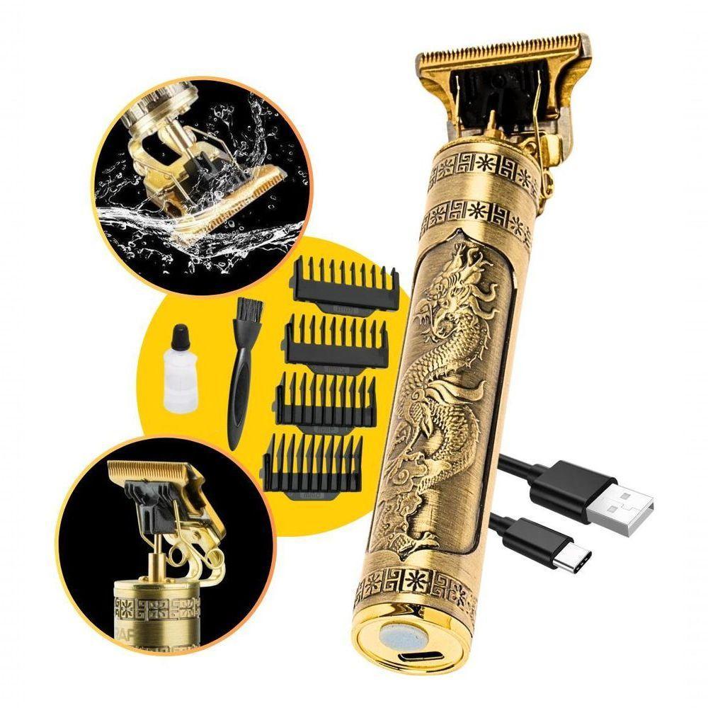 Aparador De Pelo T9 Dourado 110v-240v Profissional - 7